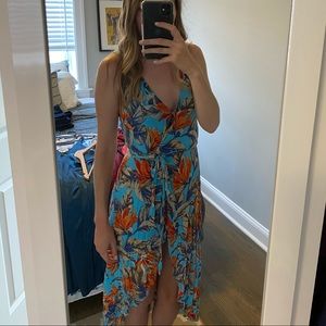 Lulu’s XS Tropical Wrap Maxi Dress